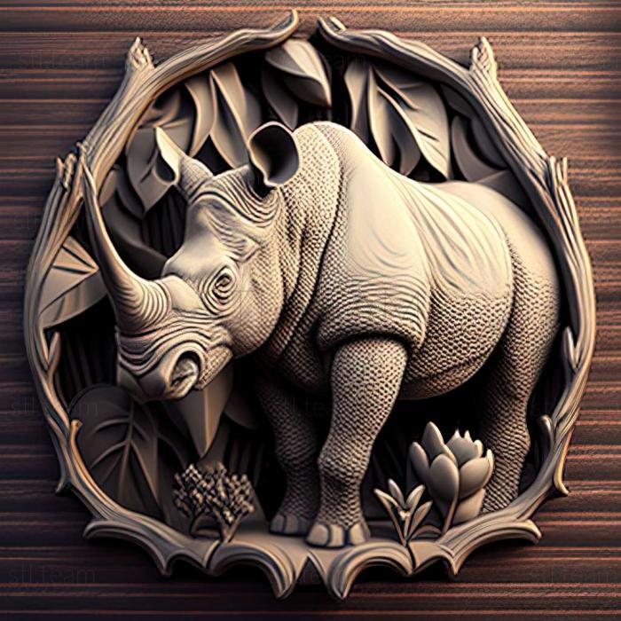 3D model Nola rhinoceros famous animal (STL)